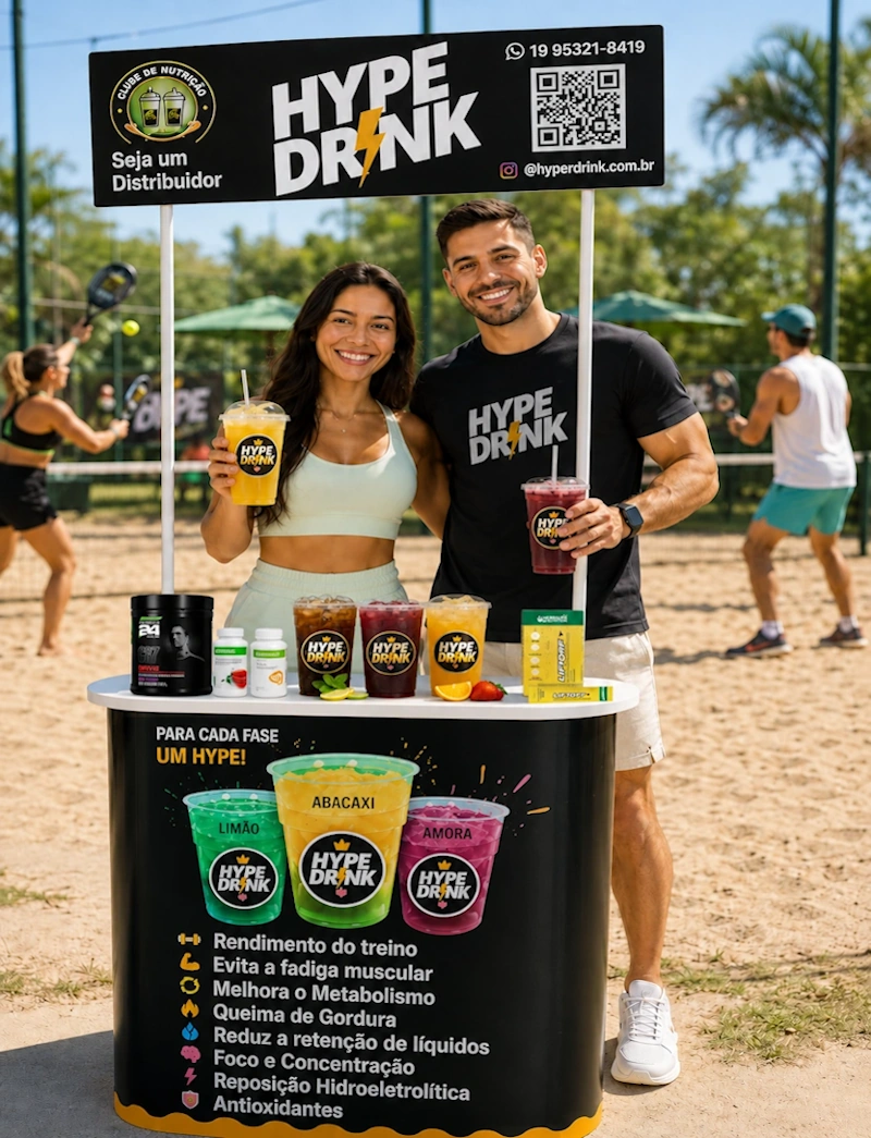 Divulgação Hype Drink Beach Tênis